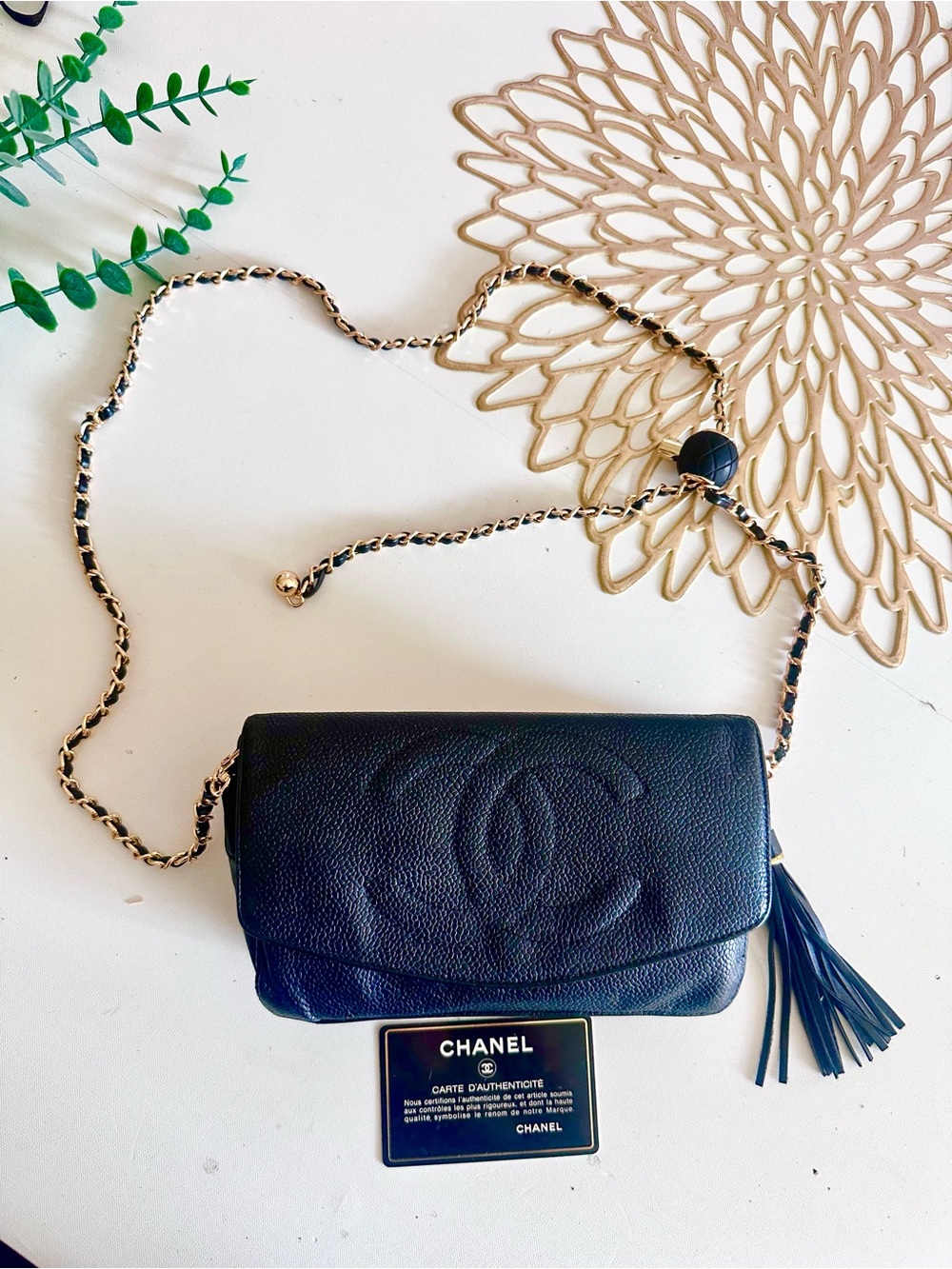 CHANEL Black Caviar Classic Flap Clutch - Picture 12 of 16